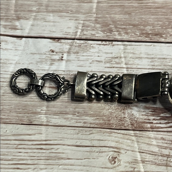 Vintage Green Beetle Silver Bracelet - Picture 6 of 10